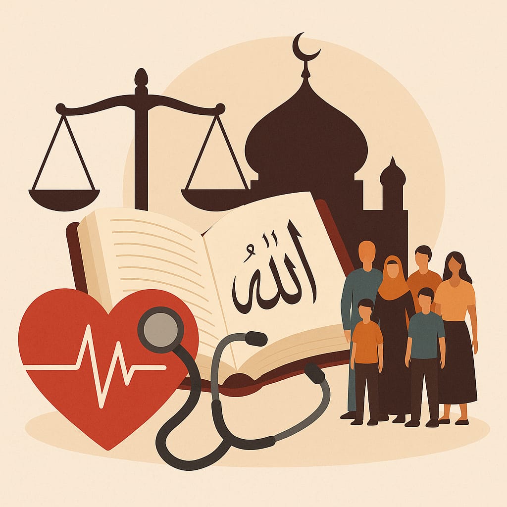 صورة تجسد عناية ديننا الحنيف بحفظ النفس من النص إلى الواقع المعيش